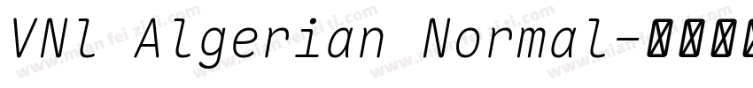 VNl Algerian Normal字体转换
